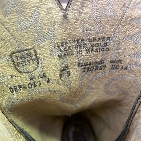 Dan Post Snakeskin Classic Black Western Cowboy Boots Mens 9 D - Picture 3 of 12